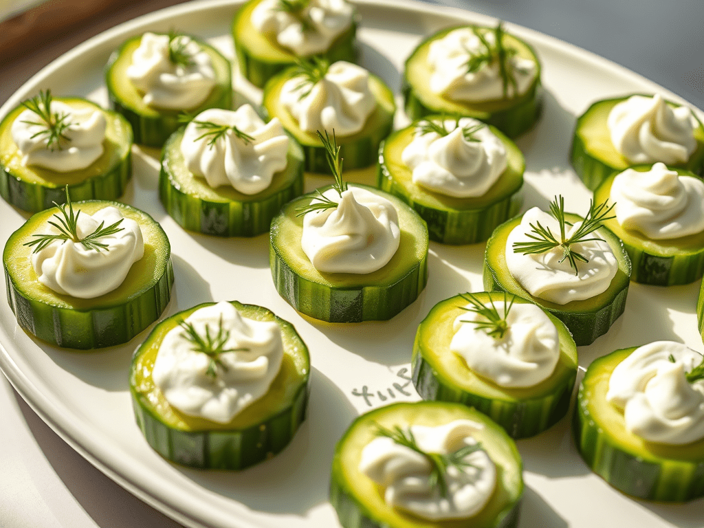 create a featured image showcasing a vibrant platter of cucumber 1