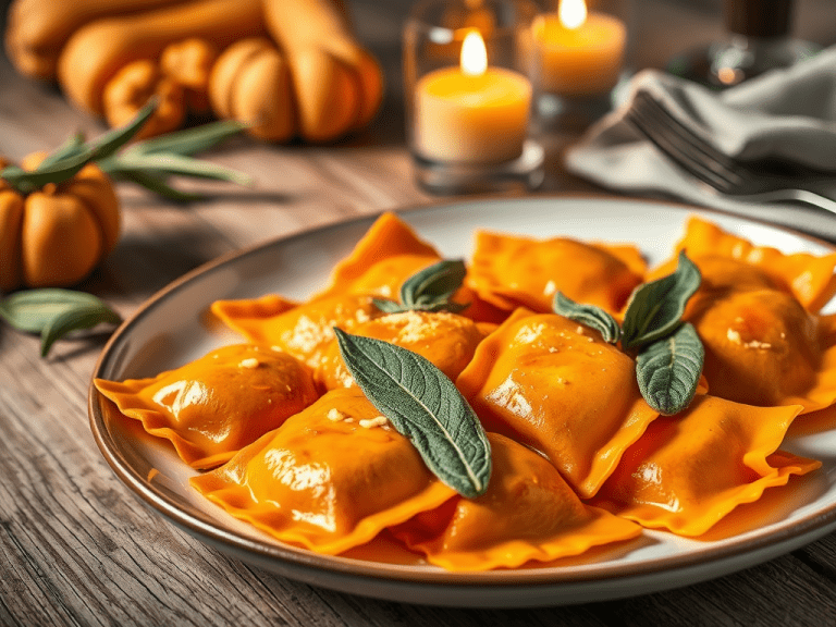 Ingredients 49 butternut squash ravioli with sage butter