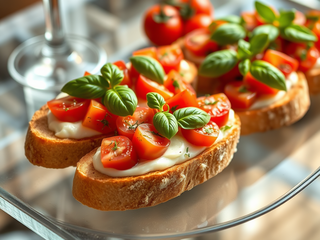 Appetizer 6 create a highly detailed high resolution image of a beautifully arranged