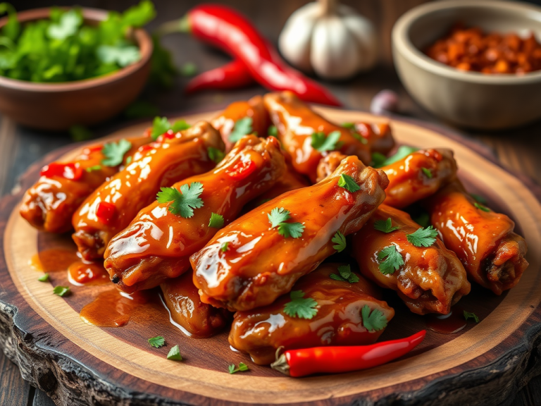 Ingredients 221 create a highly detailed high resolution image of succulent sweet chili