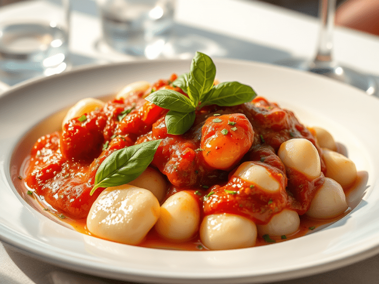 Ingredients 111 create a highly detailed image of a plate of gnocchi 4