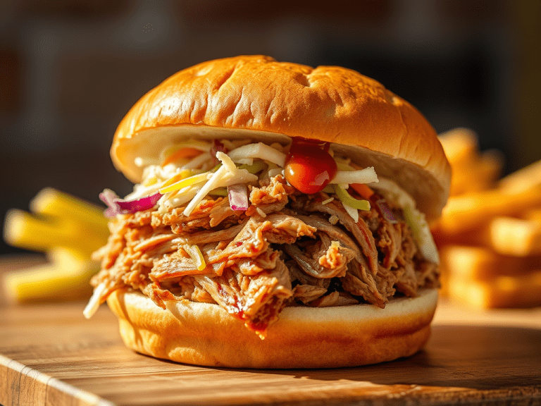 Ingredients 182 create a high resolution highly detailed image of a delicious pulled